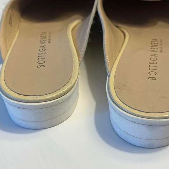 Bottega Veneta green/ yellow pony hair mules 
cheetah slide sandals - Picture 4 of 5